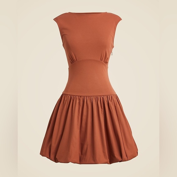 J. Crew Dresses & Skirts - NEW! J. Crew Bubble hem mixy dress Toasted Paprika Size Small
